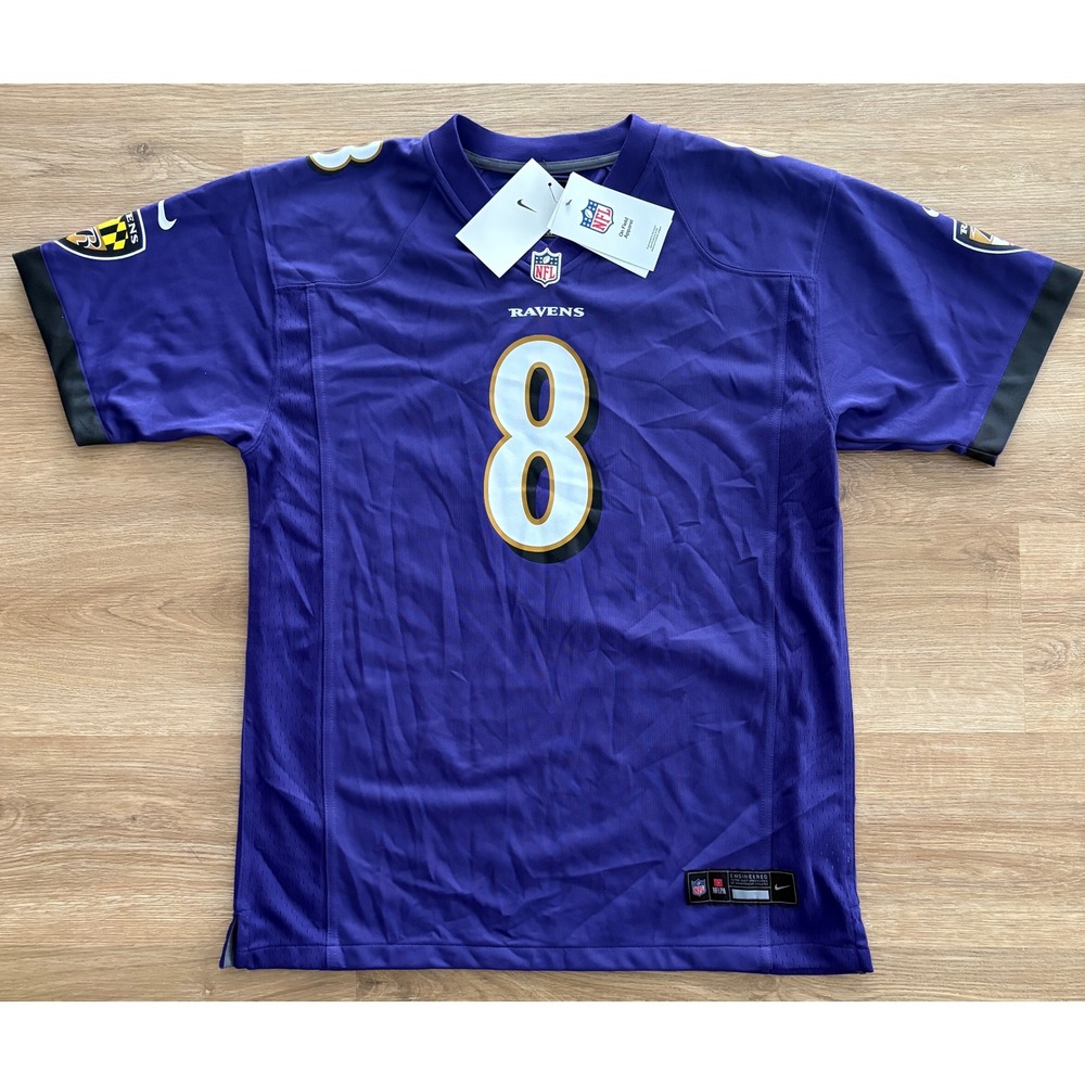 NWT Yourh Nike Baltimore Ravens Lamar Jackson Jersey- Kids XL (18-20) - Purple